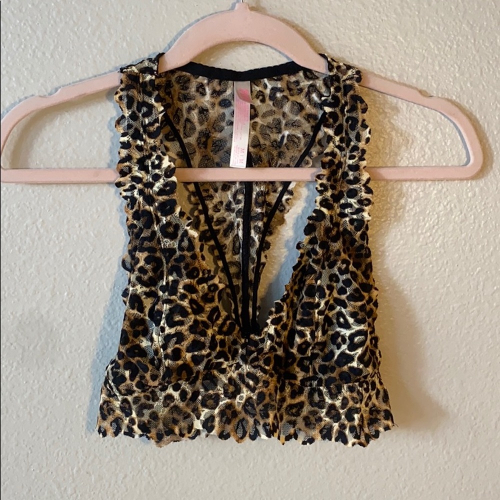 leopard PINK bralette